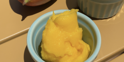 Easy mango sorbet