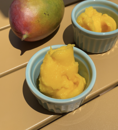 Easy mango sorbet